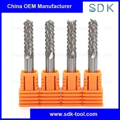 Solid Carbide PCB Corn Teeth End Mills Routr Bits High Performence
