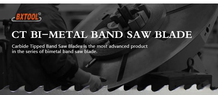 41*1.3*2/3t Setting Tooth Carbide Tipped Band Saw Blades for Cutting High Temperature Alloy Steel