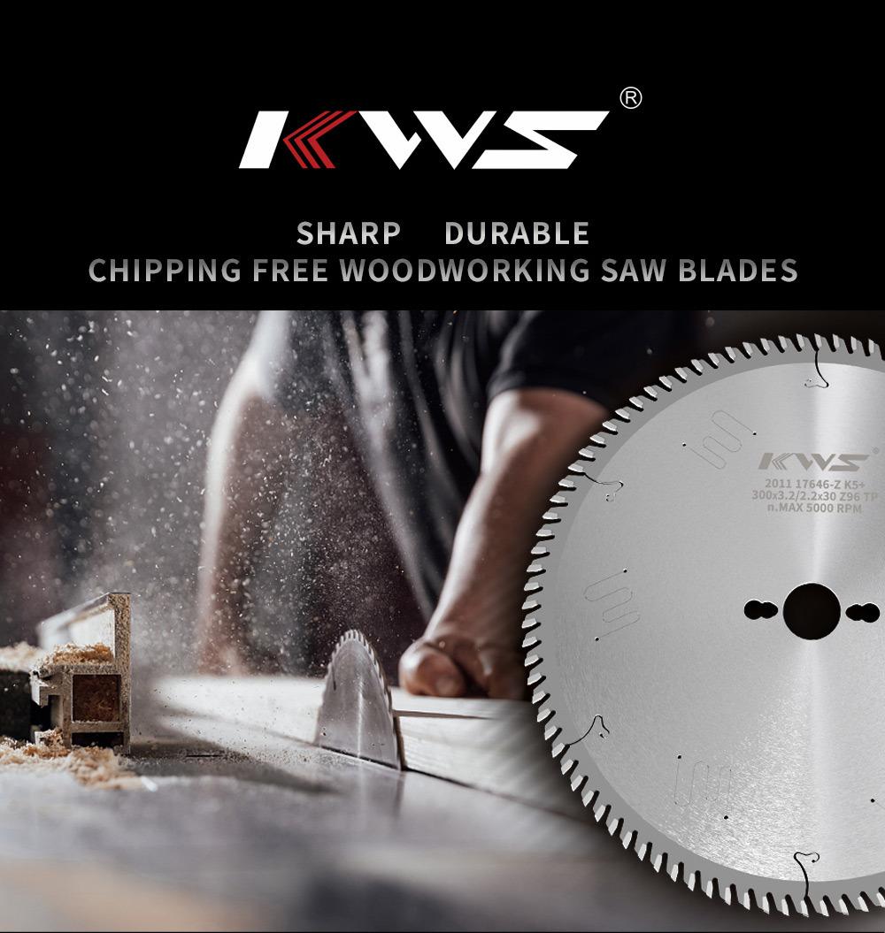 Kws Circular Universal Saw Blade 300 mm Diameter 30/25.4 mm Arbor 96 Teeth Atb Table Saw Woodworking Tool Freud Disc Blade