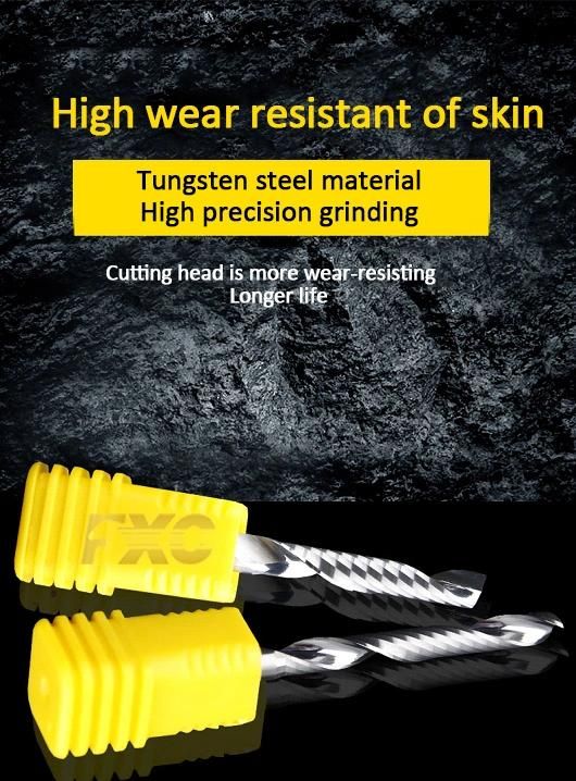 Solid Carbide One Flute Aluminum Cutting Tool High Speed Cutting Tool