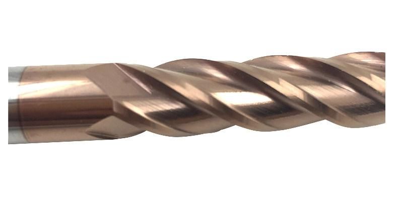 HRC60 Carbide 4 Flutes Standard Length End Mills for Cutting Tools