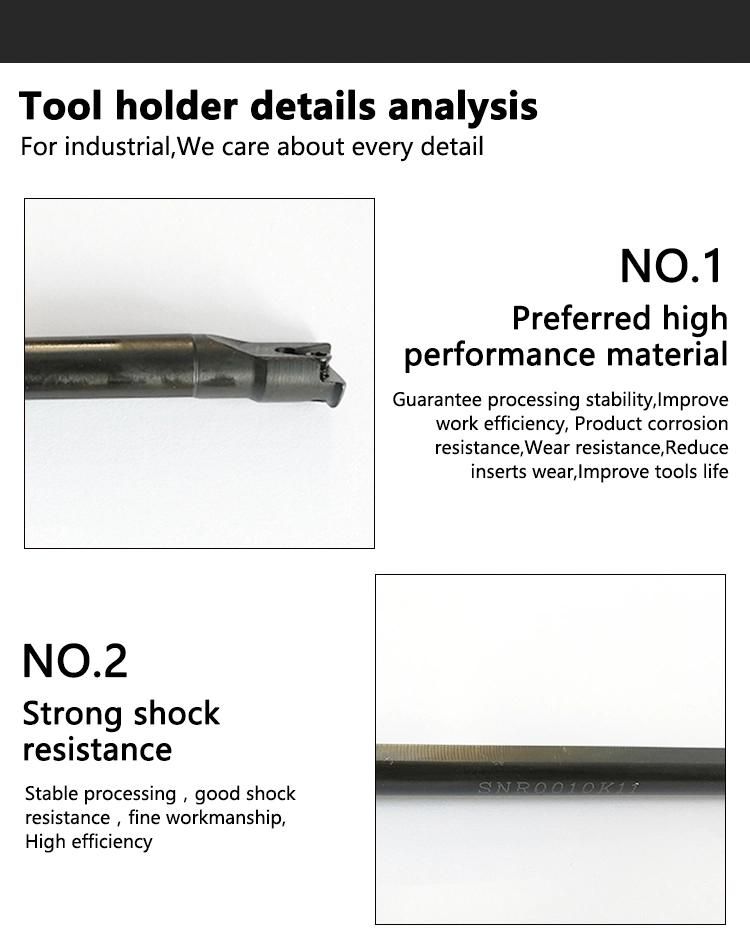 Tungsten Carbide Boring Bar Inner Hole Thread Turning Tools Snr0012K11