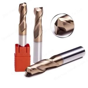 2 Flute Super Micro Grain Solid Carbide Flattened End Mills HRC55