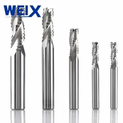 Weix Hot Sale Professional Carbide HRC55 6mm 3 Flutes Roughing End Mill Spiral Bit Milling Tools CNC Endmills Router Bits