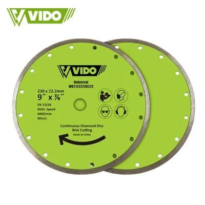 Vido 230mm 9 Inch Diamond Saw Blade Metal Steel Granite Cutting Blade Disc for Ceramics