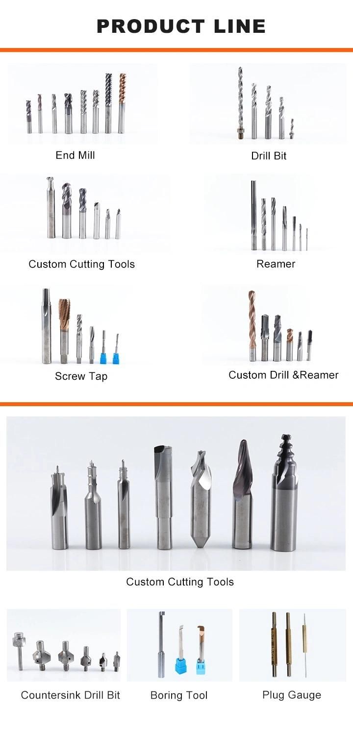 Solid Carbide 3 Flutes Profile Milling Cutter for Processing Metal