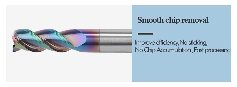 Bfl Solid Carbide 3 Flute Aluminum Endmill CNC Cutting Tools