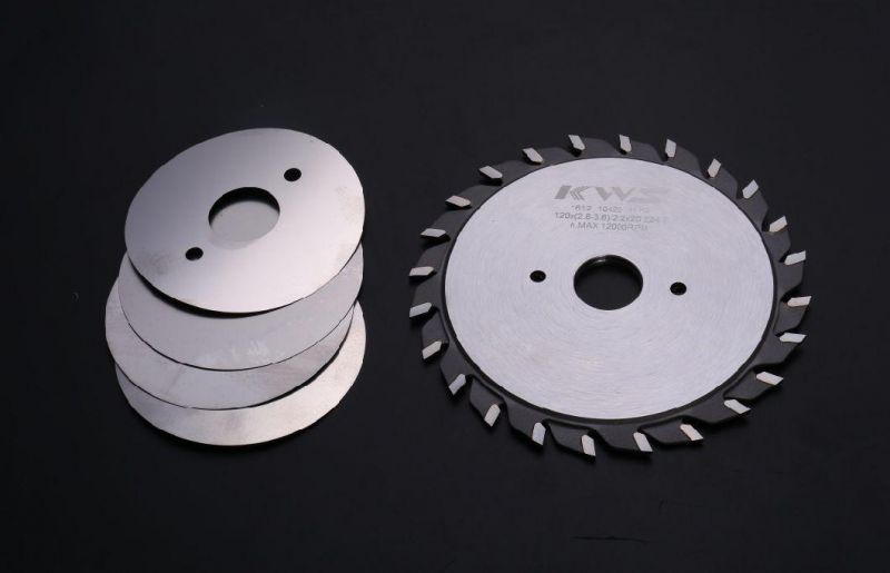 Tct Adjustable Scoring Saw Blades for Laminated Chipboard, Plywood and MDF.