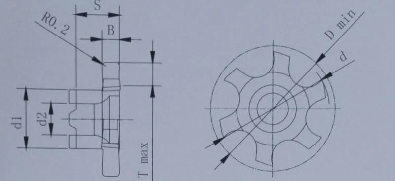 High Speed Carbide T-Slot Diamond Cutting Tools Non-Standard Cutting Machine