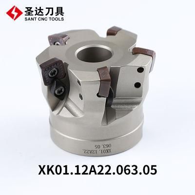 CNC Indexable High Feed Milling Cutter Xk01.12A22.063.05 Recommend Zccct Code Xmr01-063-A22-SD12-05