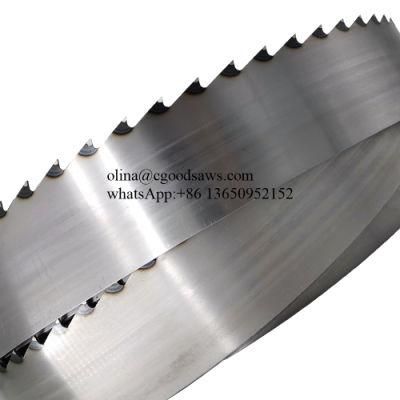 3-1/8&quot; X 19g X 1-1/4&quot; X 18.3&quot; Stellite Tipped Bandsaw Blade for Wood Cutting