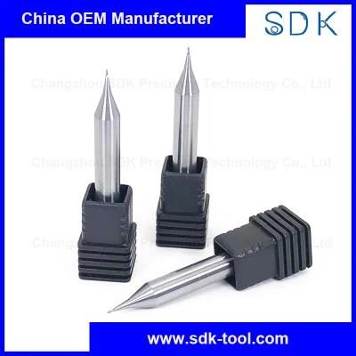 Tungsten Carbide 0 Flutes Micro Ball Nose End Mills Uncoated for Aluminum
