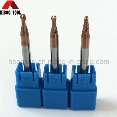 High Quality HRC58 Copper Colored Ball End Mills Milling Cutter