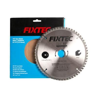 Fixtec Power Tools Accessories Tct Circular Saw Blade for Wood Cutting &amp; Marble Cutter