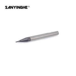 Diameter 2 Flute Standard Length Carbide Ballnose Endmill for Steel Profiling Milling