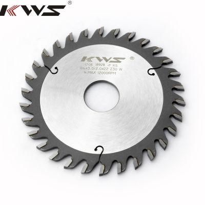 Kws Circular Saw Blade PCD Adjustable Scoring Saw Blade for Laminated Panel, Fireprool Material Wood