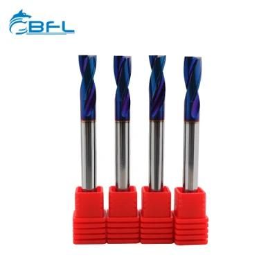 Bfl Blue Nano Coating Solid Carbide Drill Bits Flat Bottom Drill CNC Tools