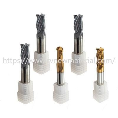 Tungsten Carbide Large Chip Space HRC55 End Mills for Aluminum
