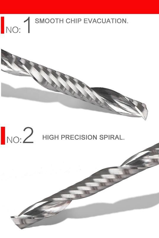 CNC Process Solid Carbide Single Flutes End Mills