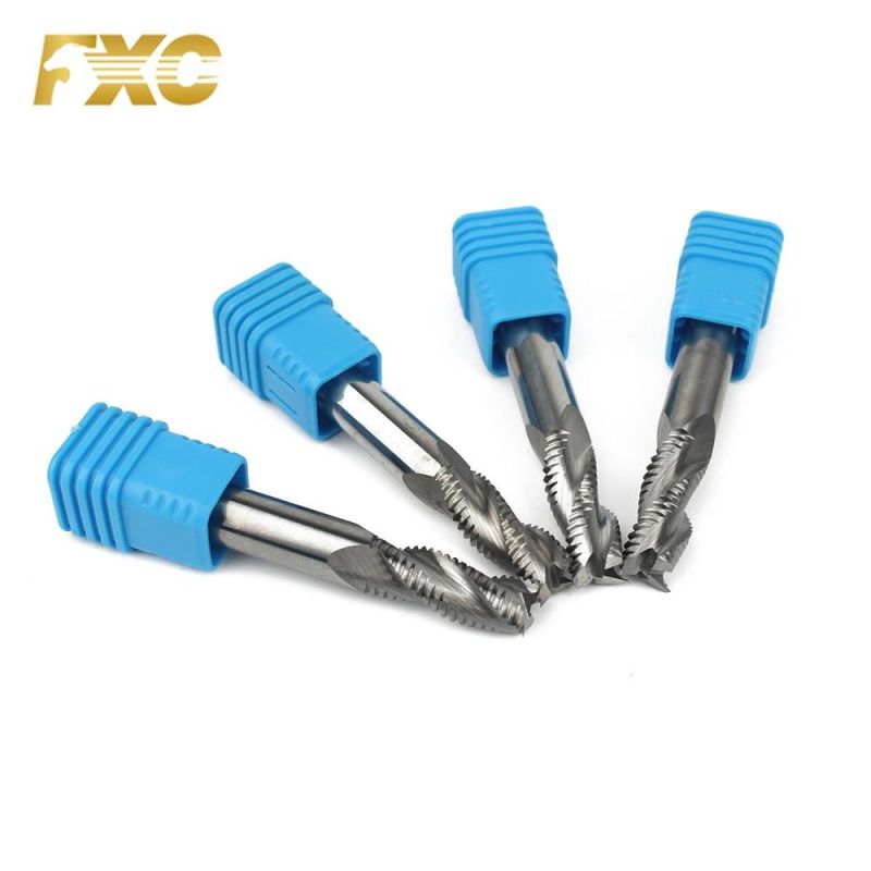 Carbide 4 Flutes Roughing Profile End Mill Cutter for Aluminum