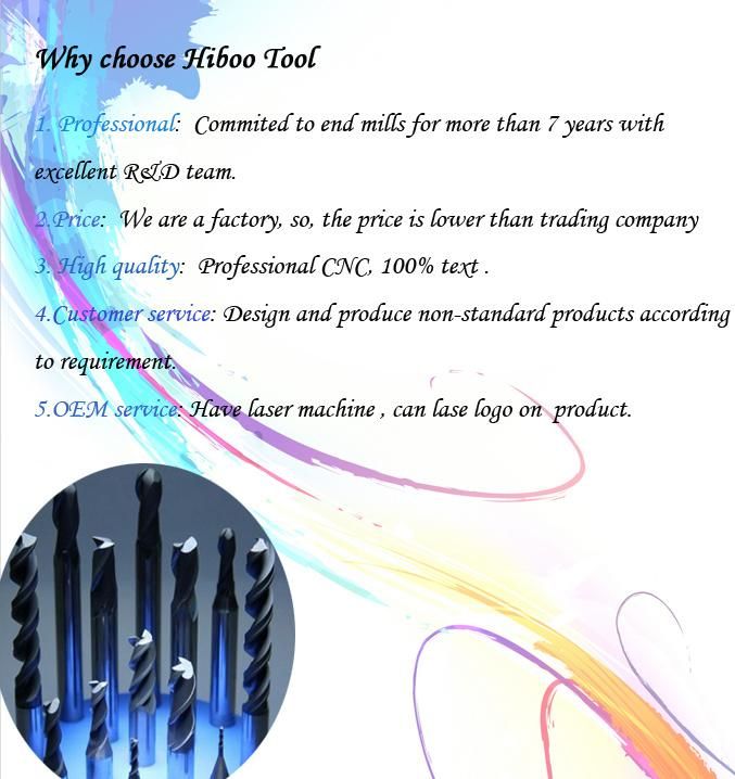 Copper Color Standard End Mill for Stainless Steel
