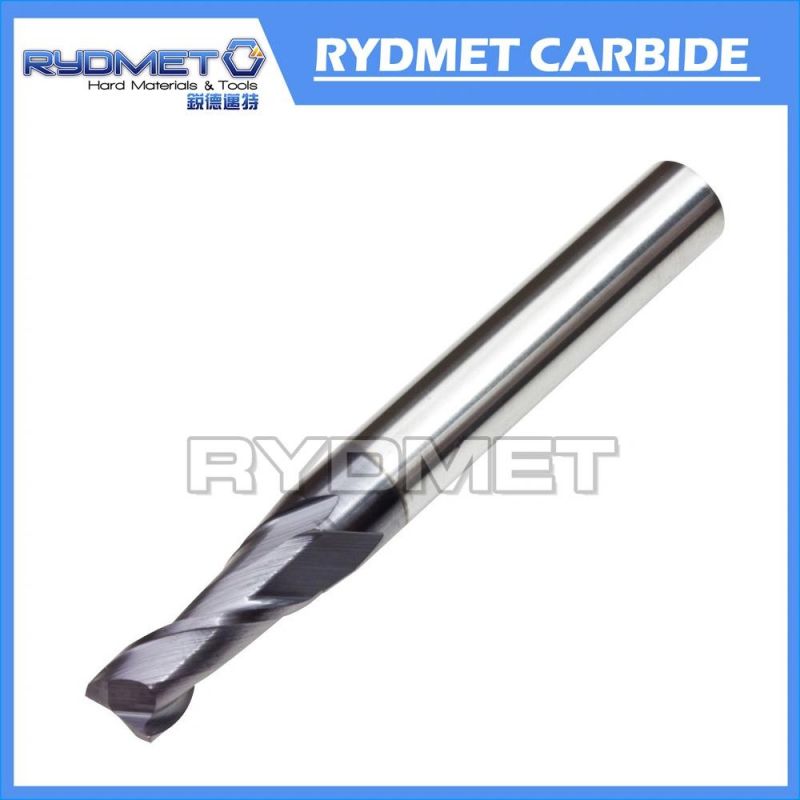 Rydmet 50 HRC Rd-50 Series 2-4 Flutes Extra Long Solid Tungsten Carbide End Mills