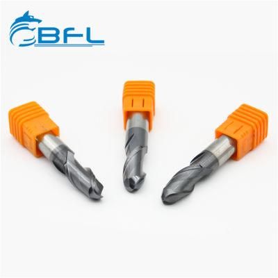 Bfl R8*D16*30*100-2f Carbide Ball Nose End Mill Milling Cutter Tialn Coating in Stock HRC45/55/60