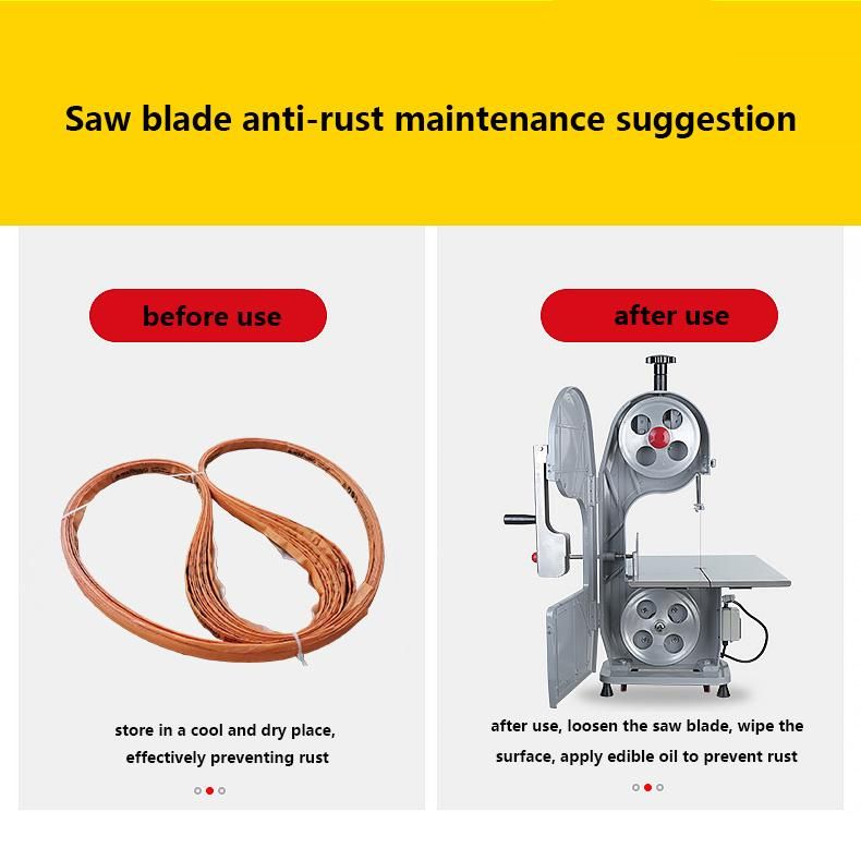 C75 Bone Cutting Saw Blade Meat Band Saw Blade Sierra De Mesa