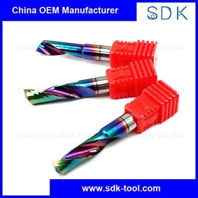 Wholesale Solid Carbide Spiral Single Flute Cutter Dlc Coating for Aluminium