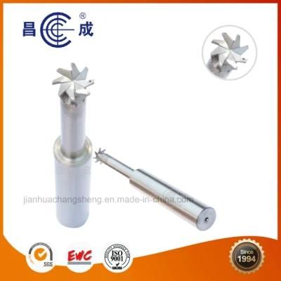 8 Flutes T Type Tungsten Carbide Router Bit with Coolant Hole