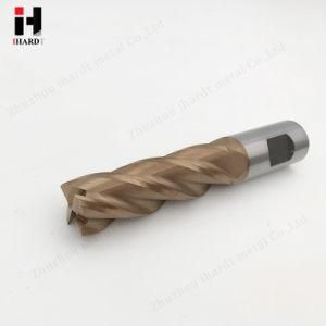 4 Flute Carbide Square End Mills with One Drive Flat HRC60
