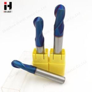 Hot Tungsten HRC65 Solid Carbide Ball Nose End Mill CNC Milling Cutters