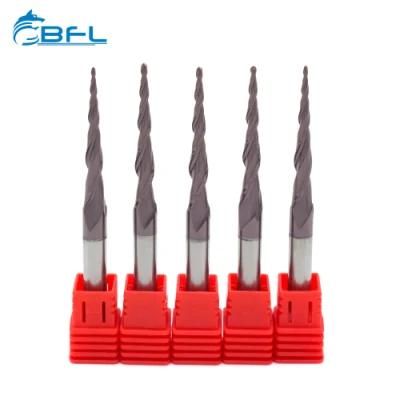 CNC Carbide Micro Conical Ball Nose Cutter Bits/CNC Milling Cutting Tool for Woodworking