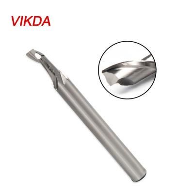 Vikda HSS Co Single Flute Profile Milling Cutter End Mill for Aluminum Alloy Cutting Tool