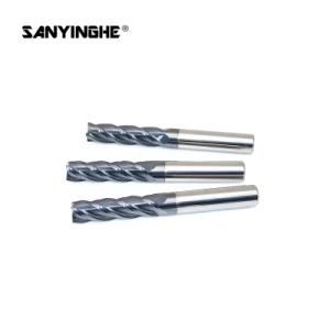 D12mm Length 100mm Side and Face Milling Cutter 4 Flute Square Endmill