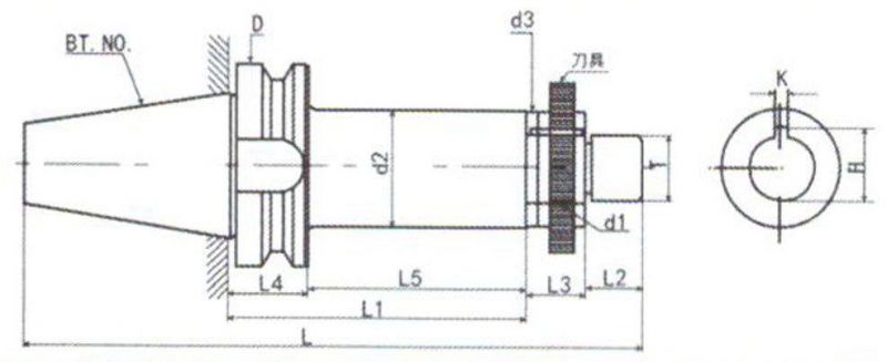 Bt/St/Nt/Jt/Sk/Dat/Cat Tool Holder, Bt40-Sca Milling Arbor for Collect Chuck