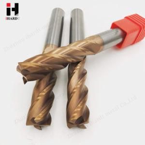 Standard HRC55 4 Flute Carbide End Mill CNC Milling Cutter