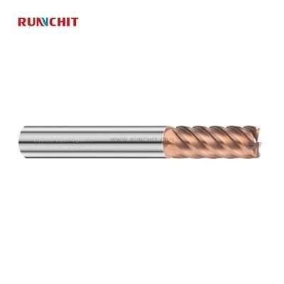 The Short Edge and Avoidance Design 70HRC 6 Flutes Solid Carbide Square End Mill for Mindustry Industry Materials High Die Industry (NRD0805)