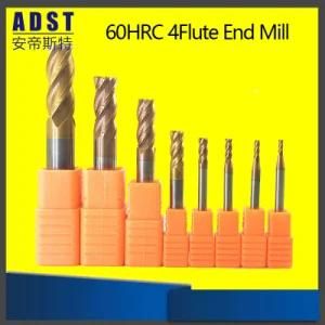 Carbide Twist Drill HRC50 with 4flute Straight Shank Milling Cutter