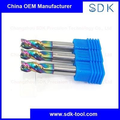 High Performance Different Helix Solid Carbide 3 Flute Dlc Coated End Mill for Aluminium
