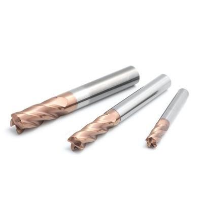 55 HRC 4 Flutes R Endmills for Cutting All Materials