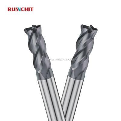 55HRC 4 Flutes Solid Carbide Square End Mill for Mindustry Industry Materials High Die Industry (DRB0205A)
