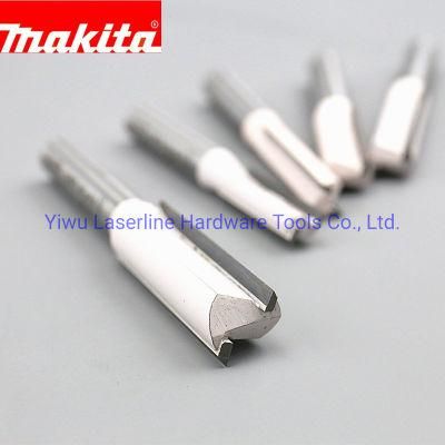 Original Makita 1/4&quot; Shank 2 Flute Straight Router Bit Woodworking Tools Router Bit for Wood Tungsten Carbide End Mill Milling Cutter