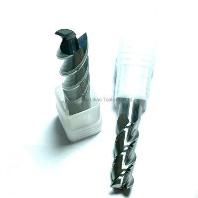 HRC55 3 Flutes Solid Carbide Flat End Mills for Aluminum Machining