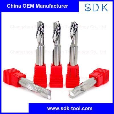 OEM Manufacturer Spiral Tungsten Carbide O Flute End Mill for Aluminium