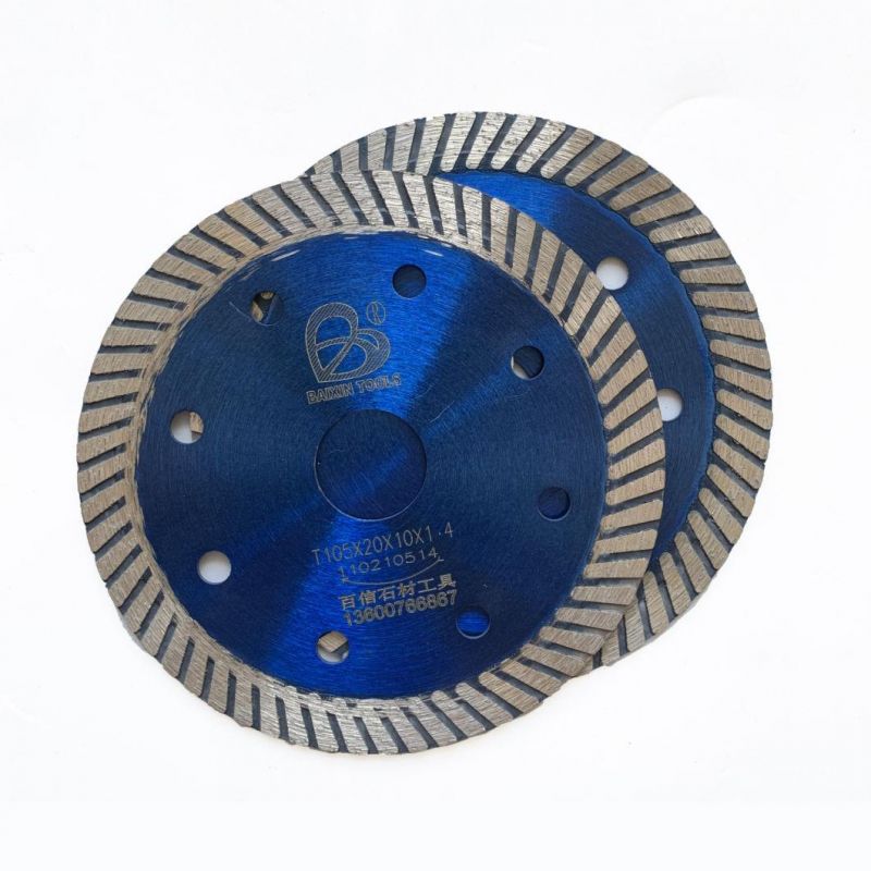 105mm Turbine Ultra-Thin Granite Ceramic Tile Diamond Cutting Disc