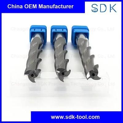 Prefessional Customized Single Straight Hole 3 Flute Carbide Roughing End Mills