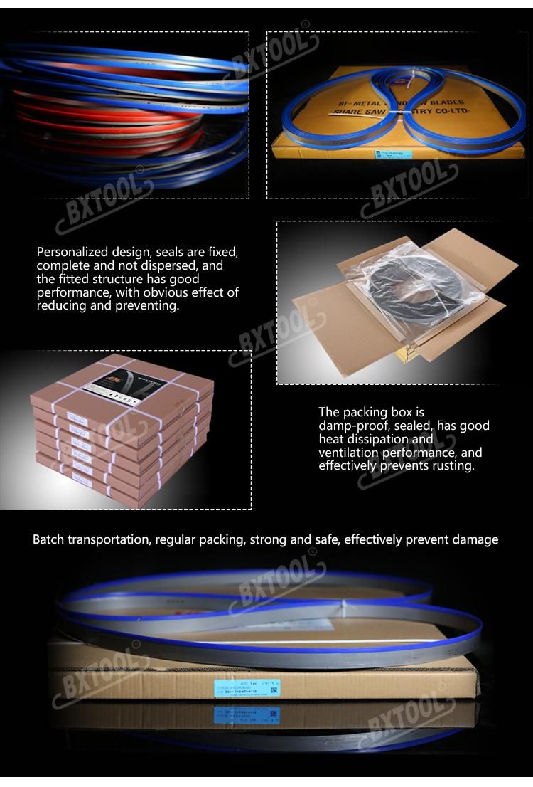 41*1.3*2/3t Setting Tooth Carbide Tipped Band Saw Blades for Cutting High Temperature Alloy Steel