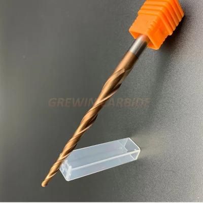Gw Carbide-2f High Precision Carbide Taper Ball Nose End Mill with High Resistance and Good Quality