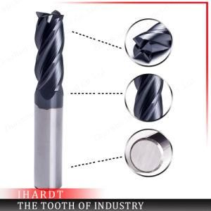 HRC45 Series End Mills for General Steel with Aitin Milling Cutter